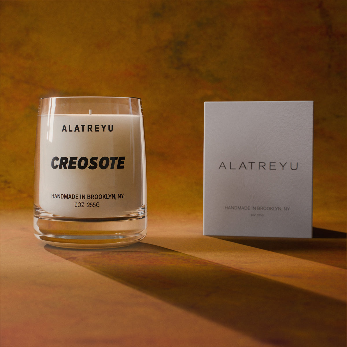 Creosote with its packaging