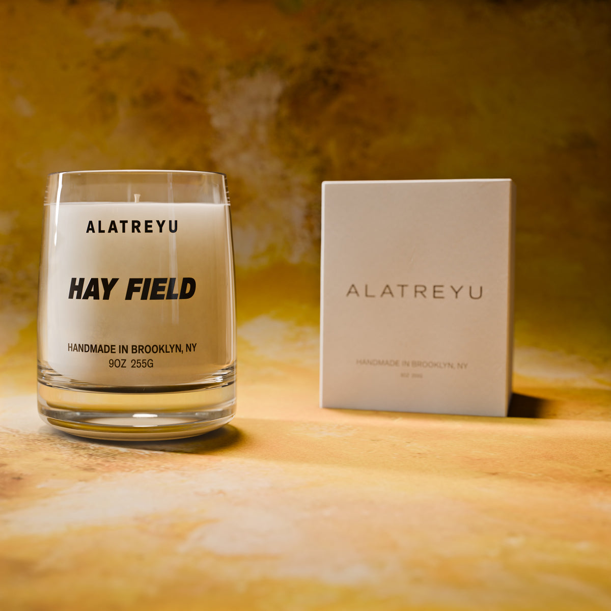 Hay Field with its packaging