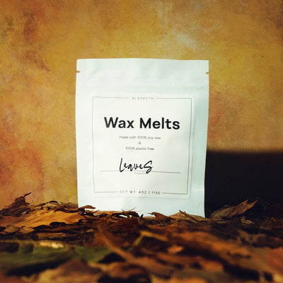 Leaves wax melts in 100% plastic-free packaging. Notes of Wet Leaves, Treemoss, Mushrooms.