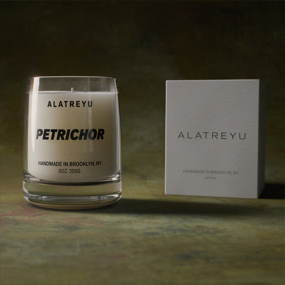 Petrichor with its packaging