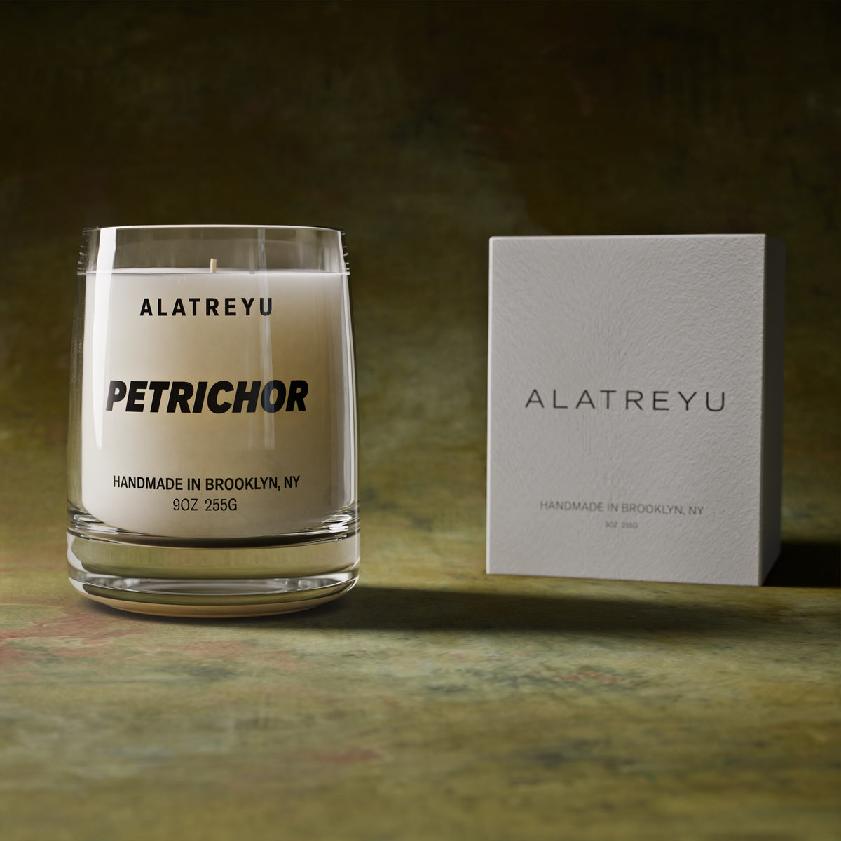 Petrichor with its packaging