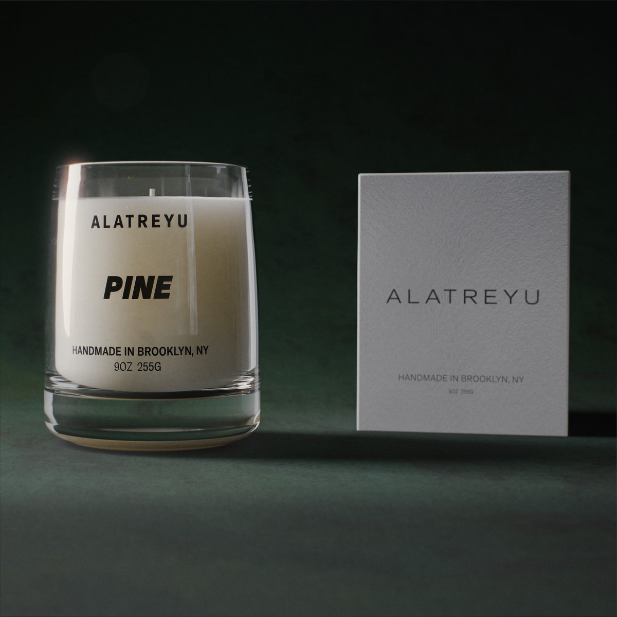 Pine with its packaging